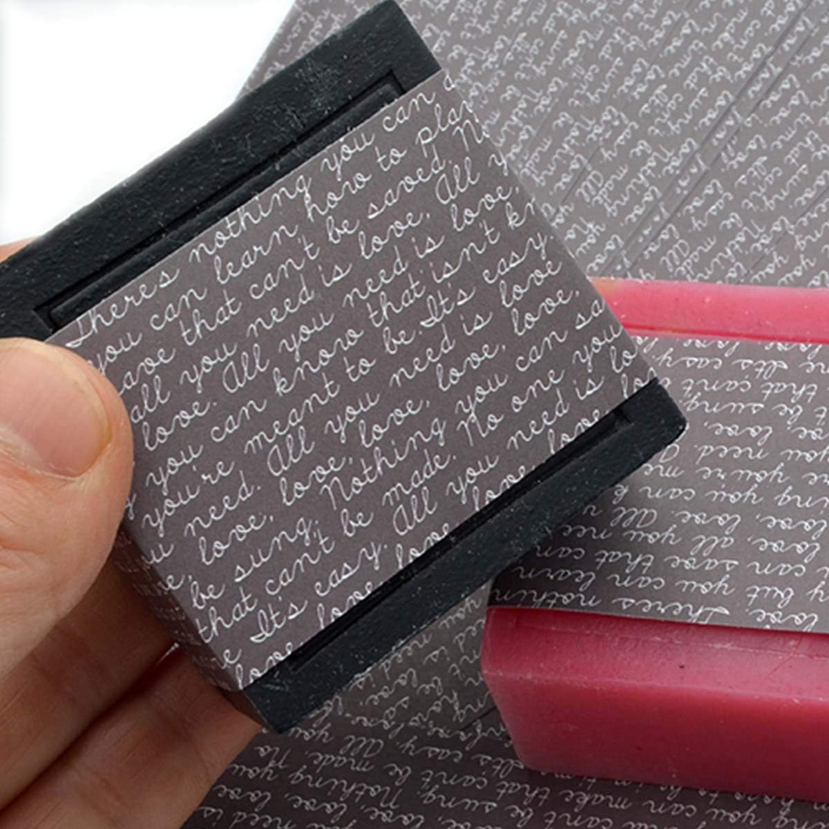 CHAWOORIM Wrap Labels Tape for Hand Made Soap Bar Packaging Kraft Gift Boxes English Letter