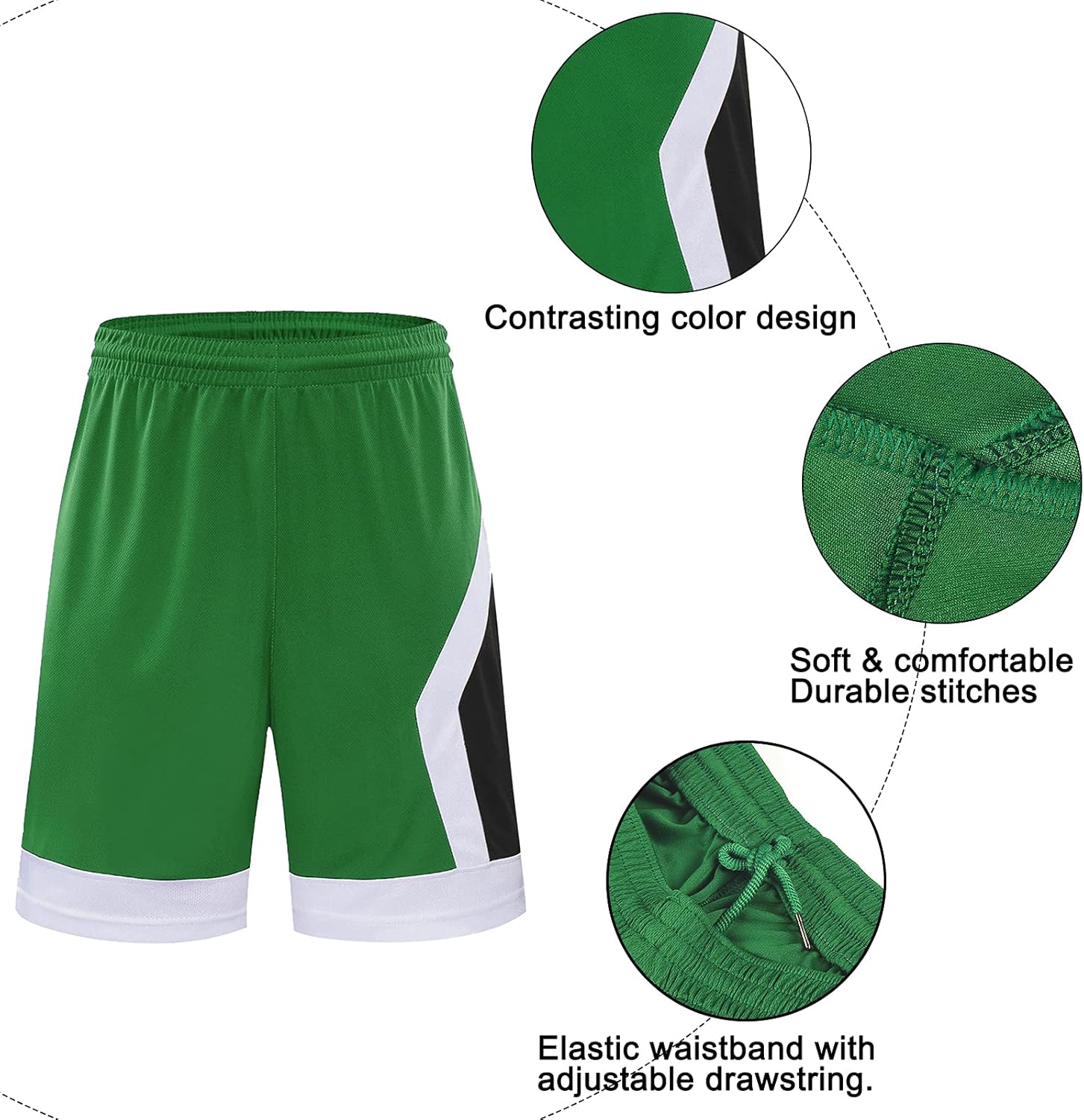 Wisdom Leaves Men's Basketball Shorts with Pockets,Mesh Running Workout Shorts Breathable/Moisture-Wicking: Clothing