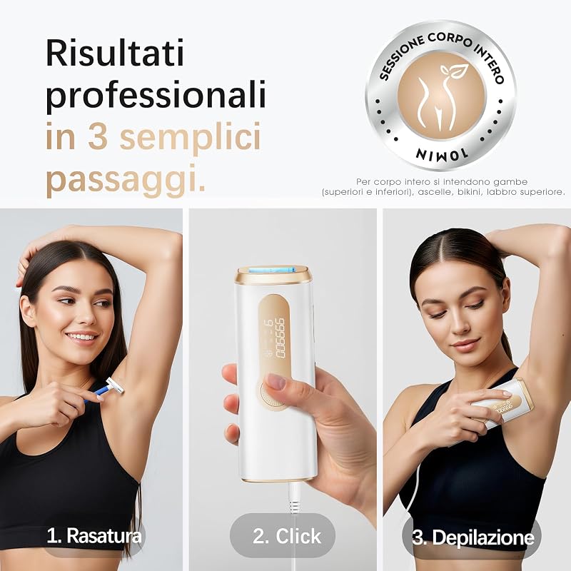 Epilatore Luce Pulsata con Funzione di Raffreddamento 5℃-10℃ GLY07