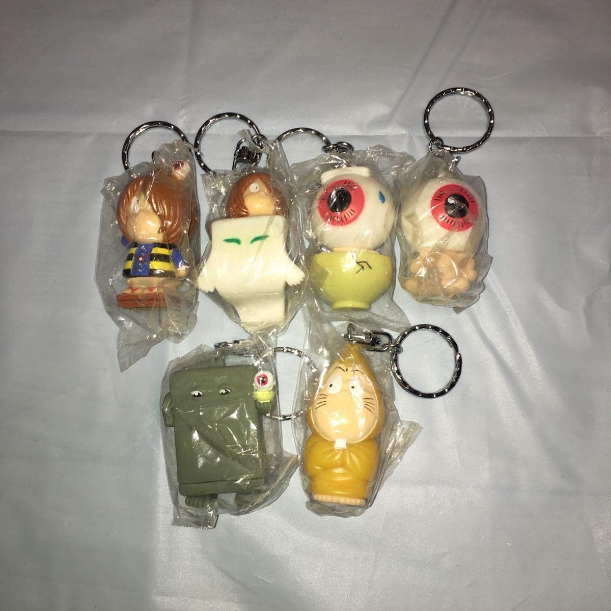 Amazon ゲゲゲの鬼太郎 鬼太郎 一反木綿 目玉おやじ ぬりかべ ねずみ小僧 キーホルダー アニメ 萌えグッズ 通販