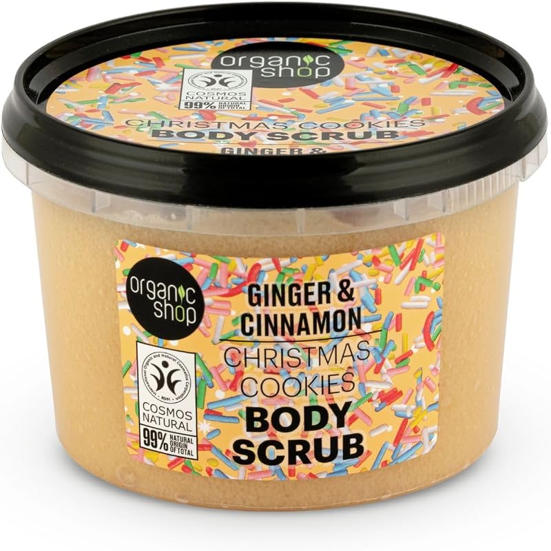 Organic Shop Christmas Cookies Body Scrub Ginger Cinnamon 250ml