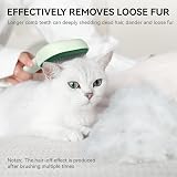 Aumuca Cat Brush for Long or Short Haired Cats Forest Green De-Shedding Tool view 6