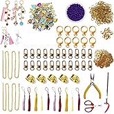 600Pcs Lip Gloss Keychain Making Kit with Charms, Including 30 Keychains Clips 2meters Extender Chain 100 Charm Jewelry Plier, DIY Keychains Kit, for Keychain Making Supplies DIY Crafts