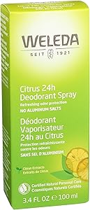 WELEDA Citrus Deodorant, 3.4 FZ