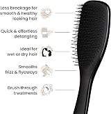 Tangle Teezer Ultimate Detangler Hairbrush Wet Dry All Hair Types Liquorice view 5