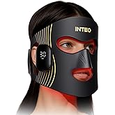 Red Light Therapy for Face 4 Modes, Breathable Red Light Therapy Mask with 4 Color Light Modes, 850NM Infrared LED Face Mask Light Therapy with Timer, Portable Led Mask for Home & Travel