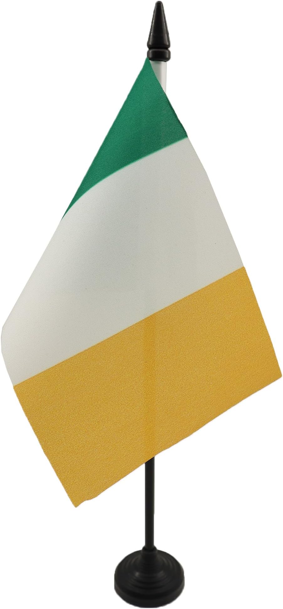 AZ FLAG Ireland Table Flag 4x6 in. 10'' Pole Desk Mini Banner 100% Polyester
