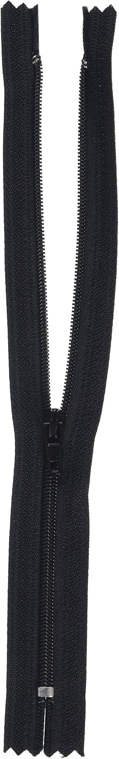 LEDUC Zip-5pc Nylon zips-Size 20cm, Black, 12x12x2 cm - Image 3