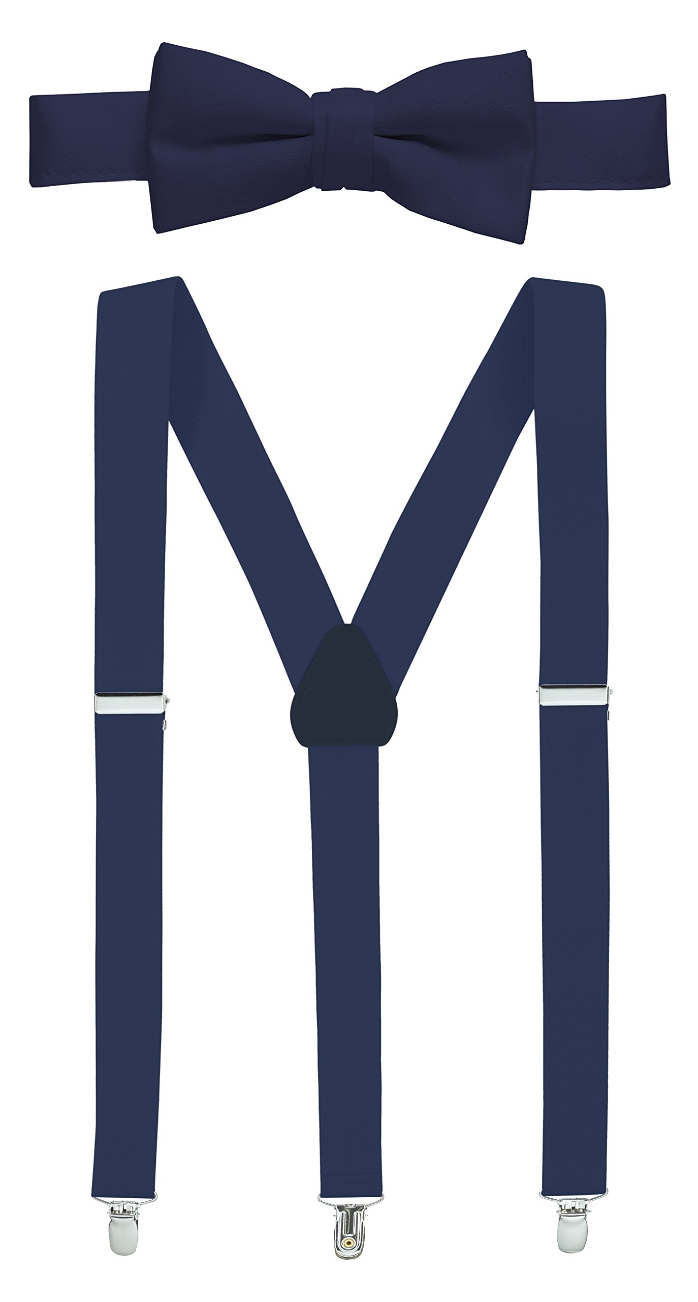 Hold’Em 1" Teens & Men Suspender and Bow Tie Set