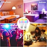 Detake Colour Changing Light Bulb 2 Pack B22 10W RGBW with Remote 12 Colours view 7