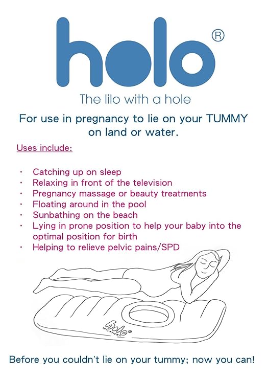 Holo The Inflatable Maternity Pillow Raft With A Hole For Tummy Resting Made Easy During Pregnancy