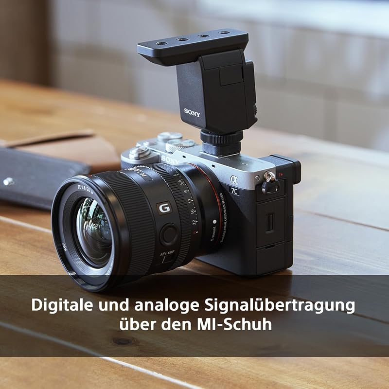 ECM-B10, Kabelloses Shotgun Mikrofon, Rauschunterdrückung, einfache Bedienung, Ideal für Kameras, Interviews, Vlogs, Content Kreation, Streaming
