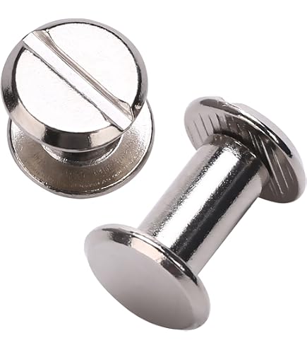 45 Sets Chicago Screws – 304 Stainless Steel, 5x6mm, Silver, Screw Posts For Leather, Bookbinding, Bags, And DIY Craft Projects