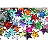 Allstarco Star Rhinestones Embelishments 15mm Flat Back Acrylic Plastic Gems for Jewelry, Crafts, Costumes, Invitations, Cosplay - 100 Pieces (Assorted Colors)