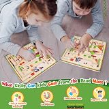 Grriopi Montessori Wooden Magnetic Color Number Maze Toy 2-6 Yr Old Boys Girls view 2