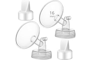 Momstouch 16mm Flange and Duckbill Valve Compatible with Spectra S1 S2 9 Plus Breastpump Replacement to Spectra Pump Parts, Not Original, Replace Accessories.