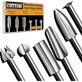 Wood Carving Drill Bits Set Compatible with Dremel Rotary Tool Different Shapes of Engraving Bits Meeting Woodworking DIY Carving, Drilling Hole, Grinding, Micro Sculpture (FO-6Pcs)