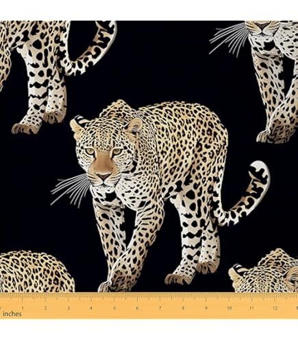 Soimoi Black Georgette Fabric - 42" Wide Floral Print Fabric By The Yard