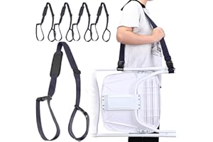 Sanwuta 5 Pcs Carry Strap for Beach Folding Chair Adjustable Shoulder Straps for Camping Scooter Bikes Picnics Beach Chairs(Navy Blue)