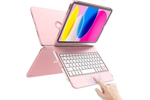 TaIYanG for iPad 10th Generation Case with Keyboard 10.9" 2022 & 11th (A16) 2025, Touch Trackpad Keyboard Case for 11/10th Ge