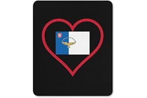 I Love Azores Red Heart Cute Square Mouse Pad Gaming Non-Slip Personalized Computer Mousepad Mat