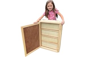 Little Larue Apiary LLc Observation Bee Hive Holds 12 Medium Frames with Double-side Plexi glass doors Fully Assembled FRAMES NOT INCLUDED