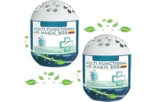 Indoor Air Purification Dust Removal Magic Box, 2PCS Multi Functional Box Dust Cleaner,Automatic Dust-Sucking, No Electricity