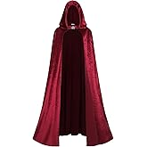 Regenboog Renaissance Velvet Cape for Women,Medieval Cape for Women,Halloween Gothic Cloak,Velvet Cloak