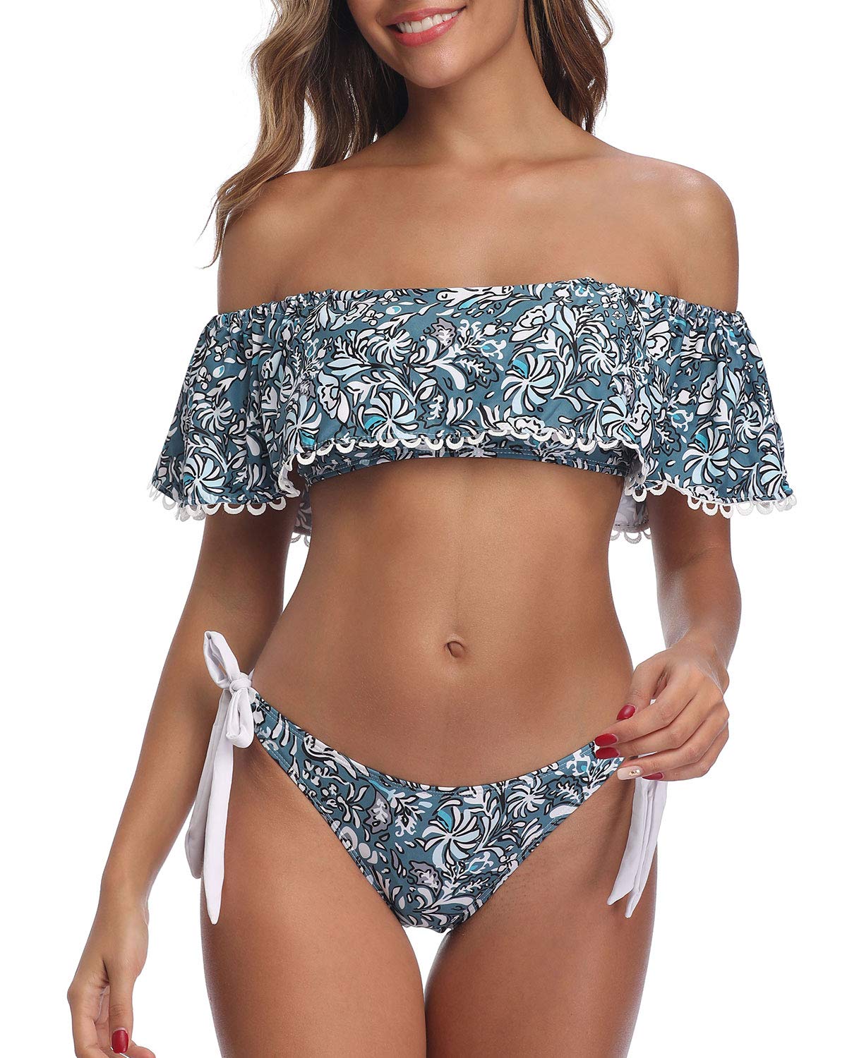 flounce top bikini