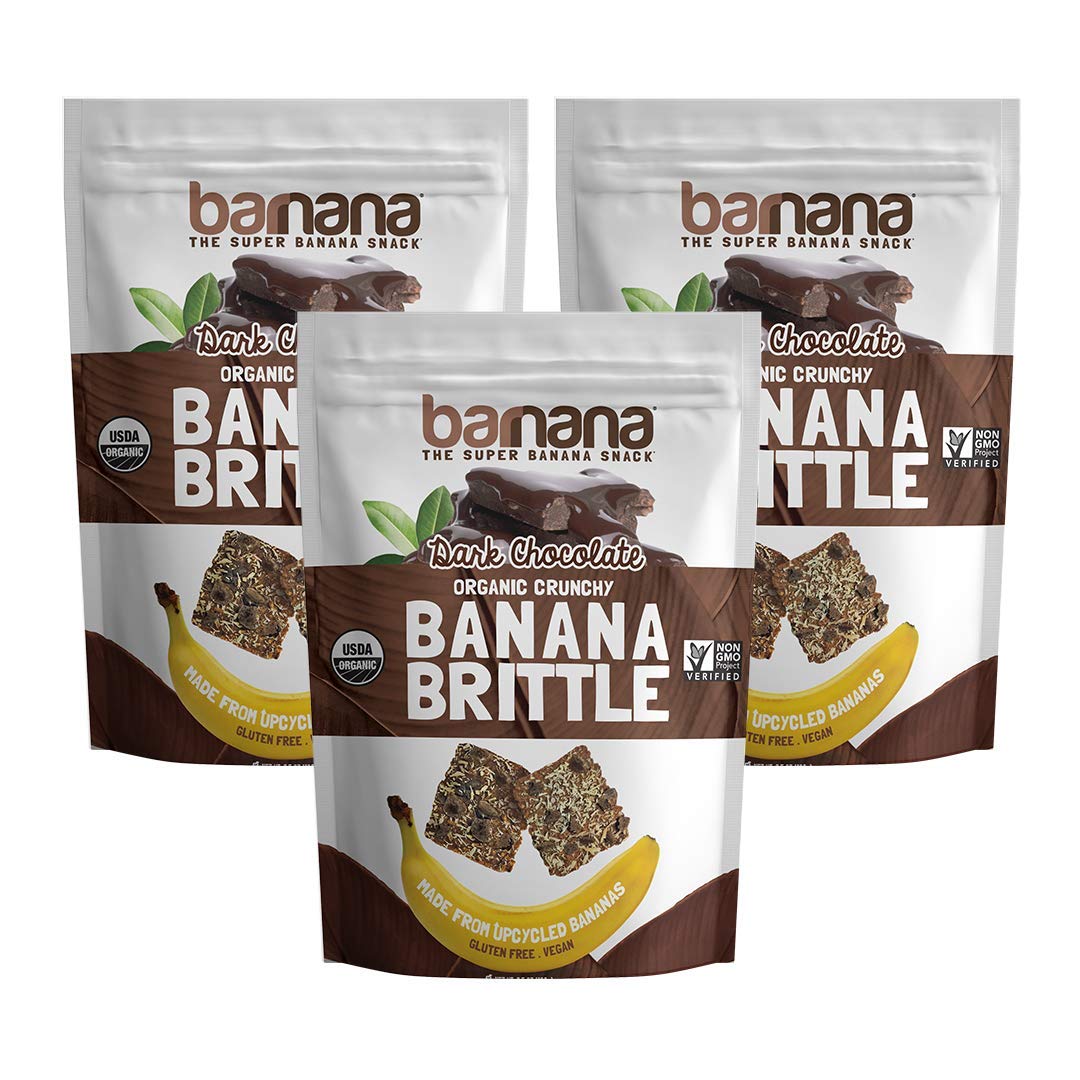 Barnana Organic Crunchy Banana Brittle Dark Chocolate, 3