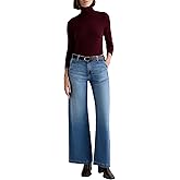 AG Jeans Womens Stella Mid Rise Wide Leg Palazzo Jean