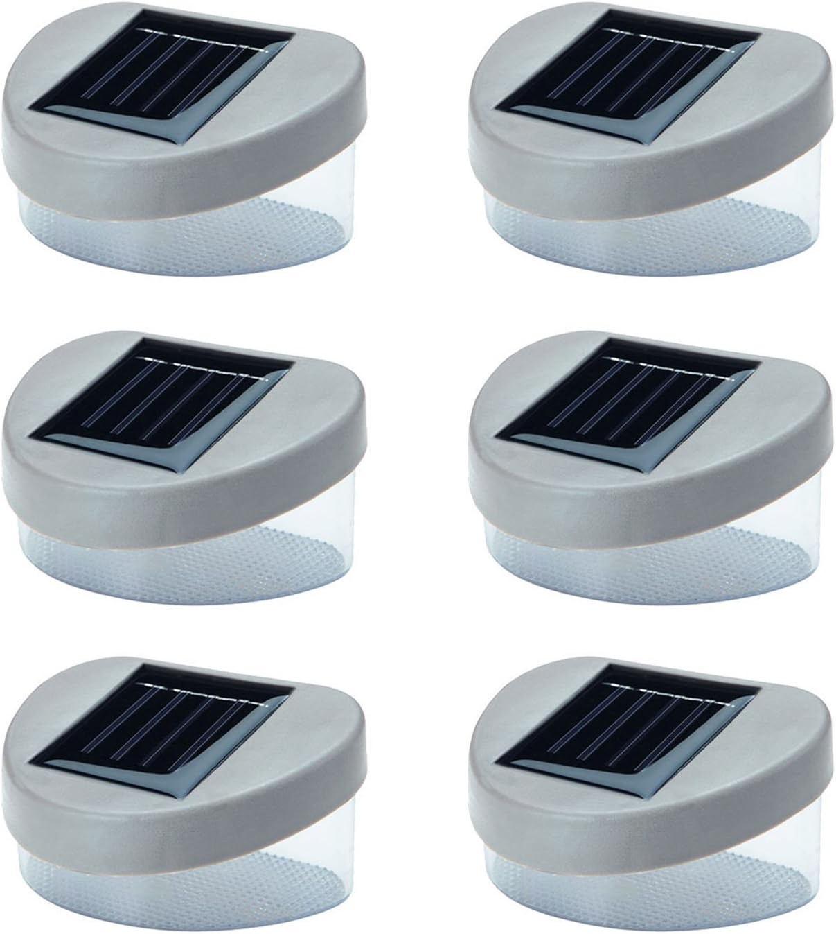 6 x SOLAR POWERED DOOR / FENCE / WALL LIGHTS LED OUTDOOR GARDEN