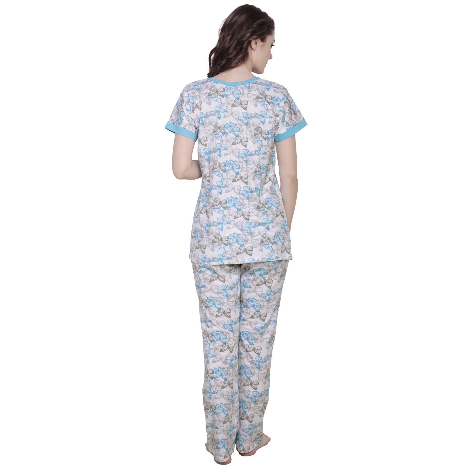 claura cotton butterfly print lower and top