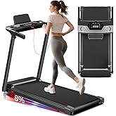 Treadmill with Incline 3-in-1 Portable Treadmills for Home Small, Incline Walking Pad Treadmill with Handle Bar, Walking Pad 