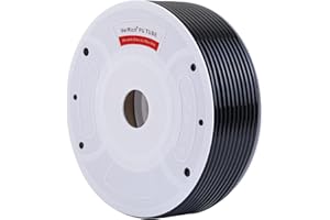 VerRich Pneumatic Tubing Pipe Pu Hose,Black 8mm OD x 5mm ID 100 Meters(328 FT) PU Air Hose Line Tube for Air Compressor Transfer