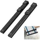 Guide Rail Protective End Caps Compatible with Makita Track Saw Rails &amp; Compatible with Festool Rails, TPU Rail Caps to Protect Splinter Guard, Friction Fit, Easy Install, 1 Set (2 Pack)