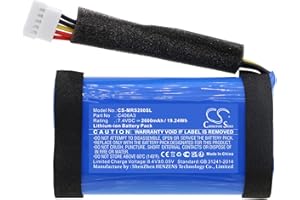 Cameron Sino Replacement Battery for M'arshall St'ockwell II, C406A3, C406A3-1 2600mAh/7.4V
