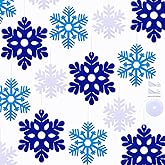 FAZHBARY 40 PCS Blue Snowflake Ornaments Felt Hanging Snowflake Ornaments Bulk Winter Snowflake Holiday Christmas Tree Ceilings Decorations