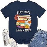 Rwabing Book Shirts for Women Bookworm I'm OK T-Shirt Book Lovers Tee Tops