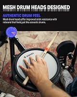 Donner DED-200X Electronic Drum Set Mesh Pads 31 Kits 450+ Sounds view 5