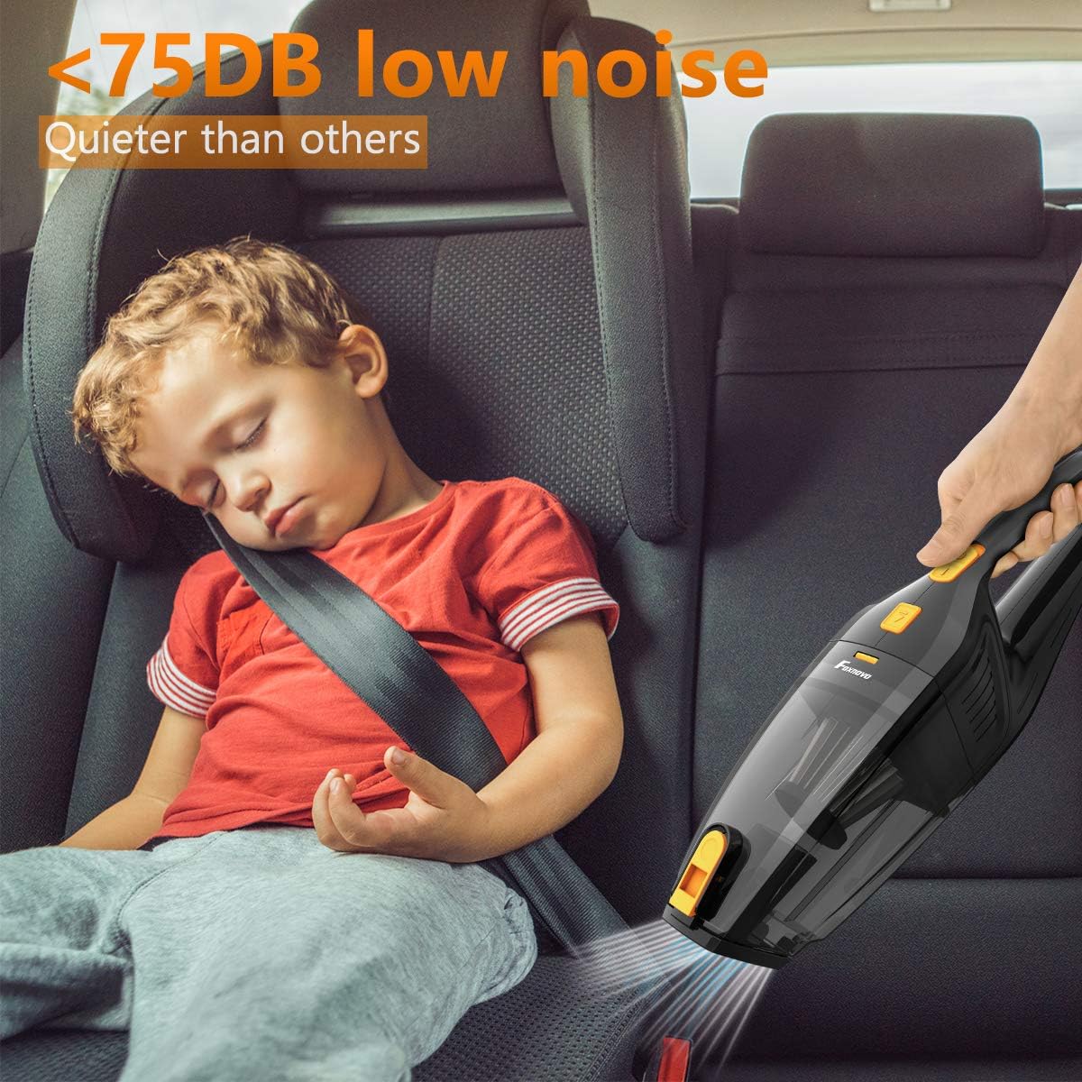 foxnovoFoxnovo 6th Gen Car Vacuum Cleaner High Power Suction, 2 HEPA