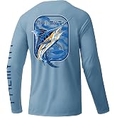 Palmyth Men's Fishing Shirts Long Sleeve UPF 50+ Sun Protection Rash Guard | Upf 50+ Protection, Lightweight Quick-Dry Fabric, Breathable Comfort, 4-Way Stretch, Moisture-Wicking, Long Sleeve Coverage
