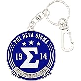 BBGreek Phi Beta Sigma Fraternity Paraphernalia - Keychain - Collection - Officially Licensed