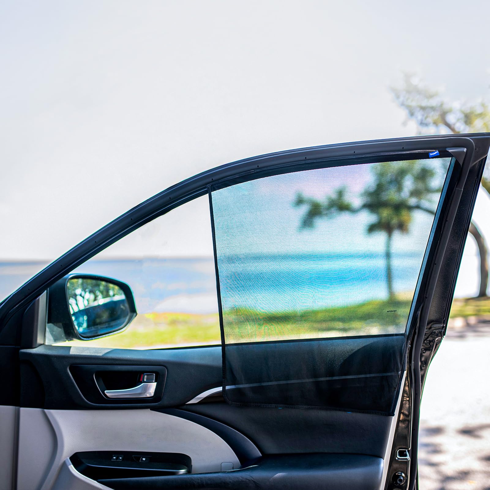 Photo 1 of Magnetic Car Side Window Sun Shade Car Window Shade for Driver Side Small Size Fit SUVs and Compact Cars Highlander Corolla CRV RAV4 Silverado Tacoma