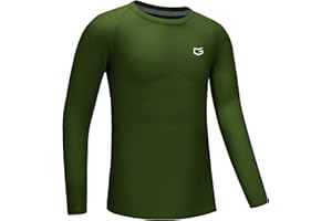 G Gradual Boys Youth Compression Shirt Long Sleeve Football Baseball Undershirt Quick Dry Sports Base Layer for Boy