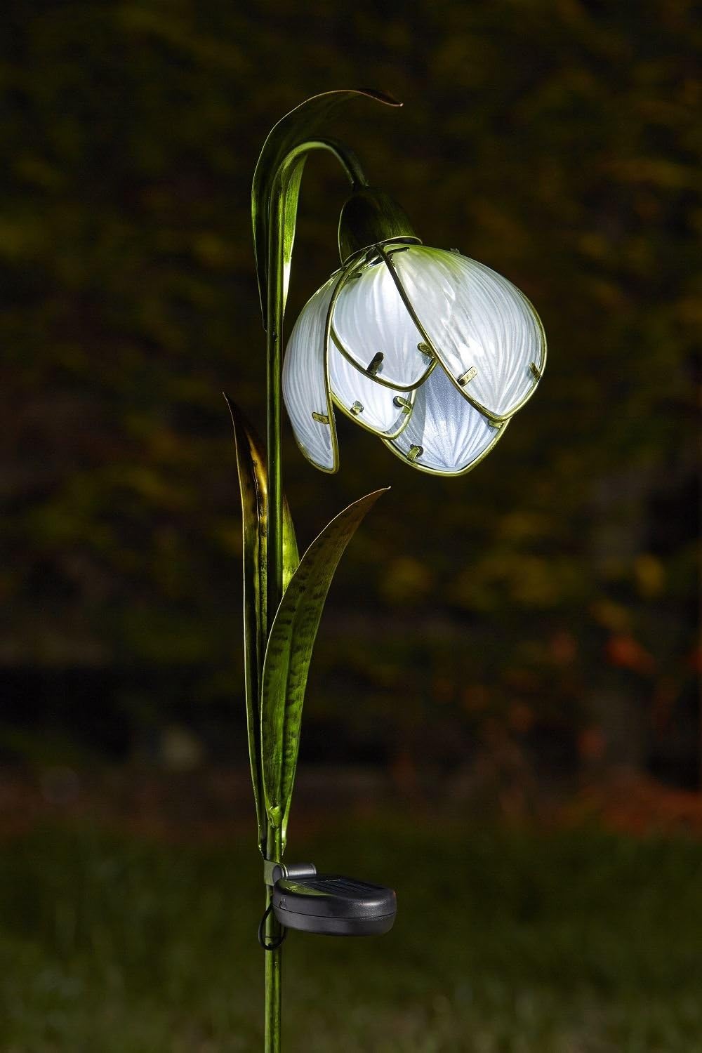 Glass Snowdrop Solar Light for the Garden Amazon.co.uk Garden & Outdoors