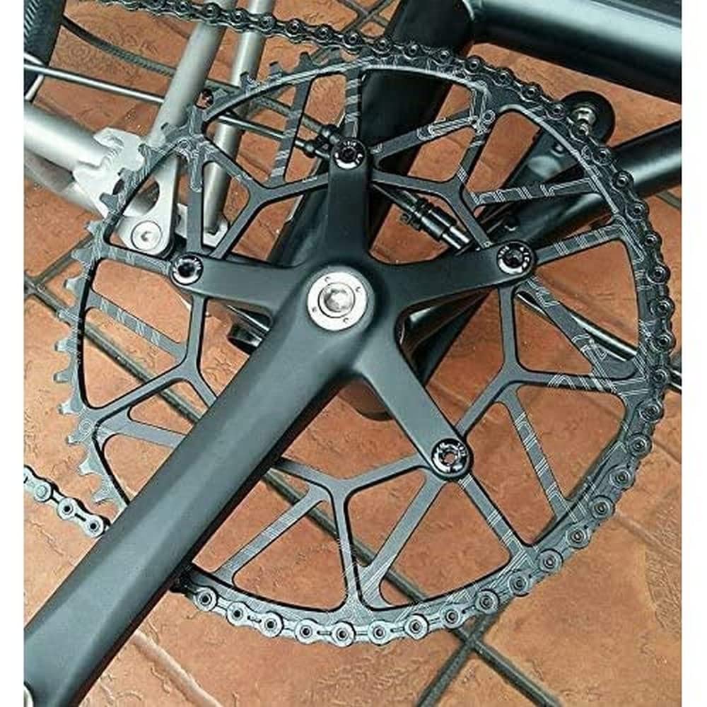 London Craftwork Ultra Lightweight 52T Chainring For BROMPTON Black 89g
