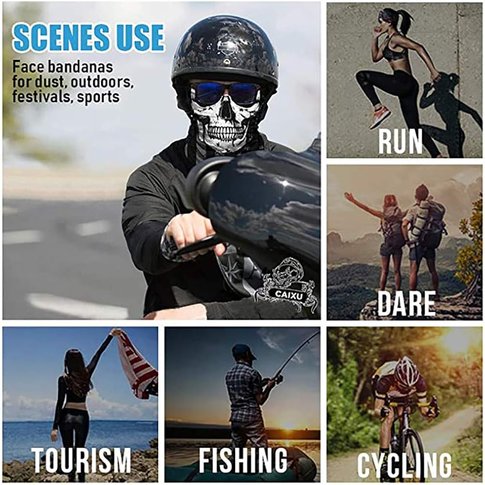 Women's Novelty Bandanas 3D Cat Printed Neck Warmer Gaiter Scarf Men's Tube Mask for Outdoor Sports: Clothing