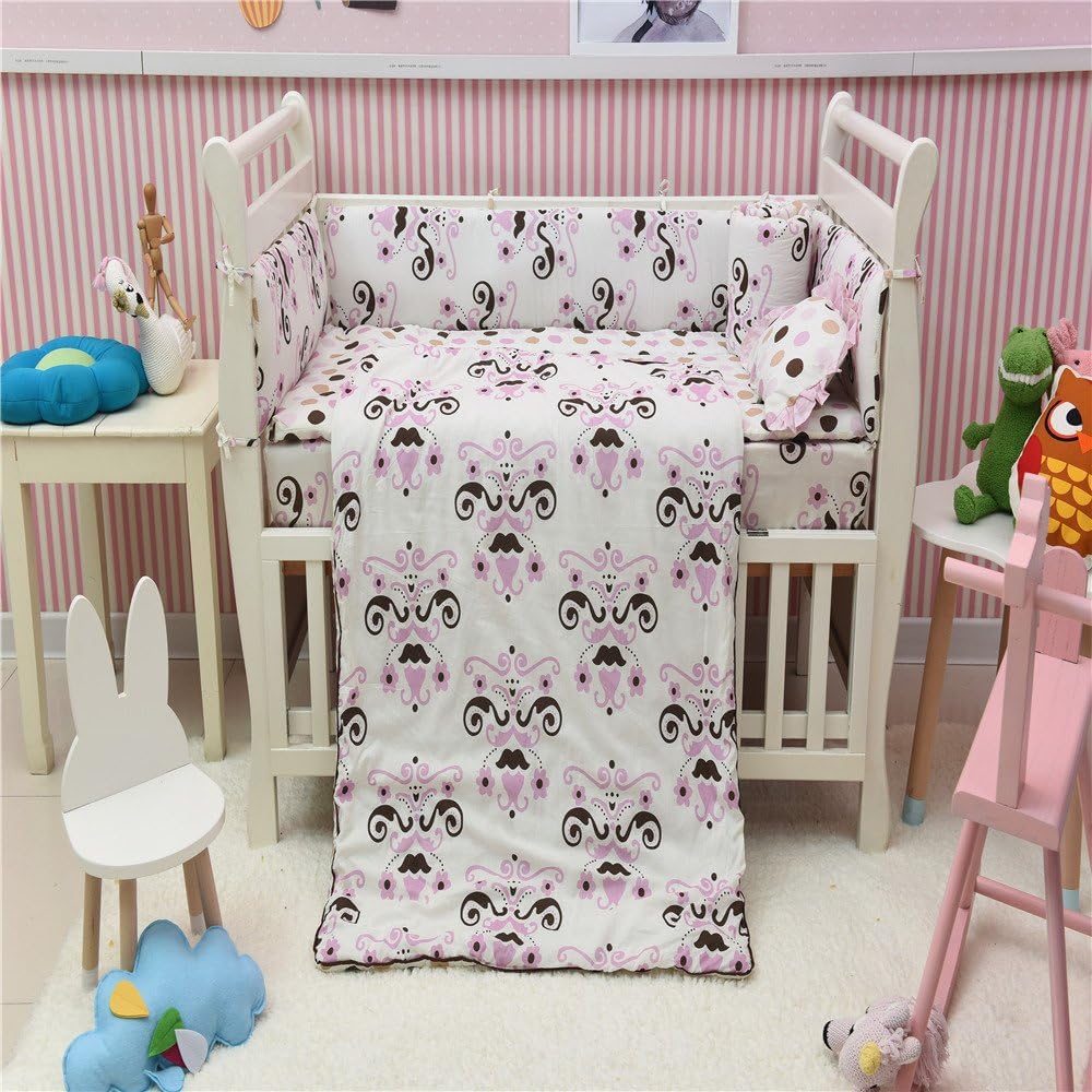 black crib girl nursery