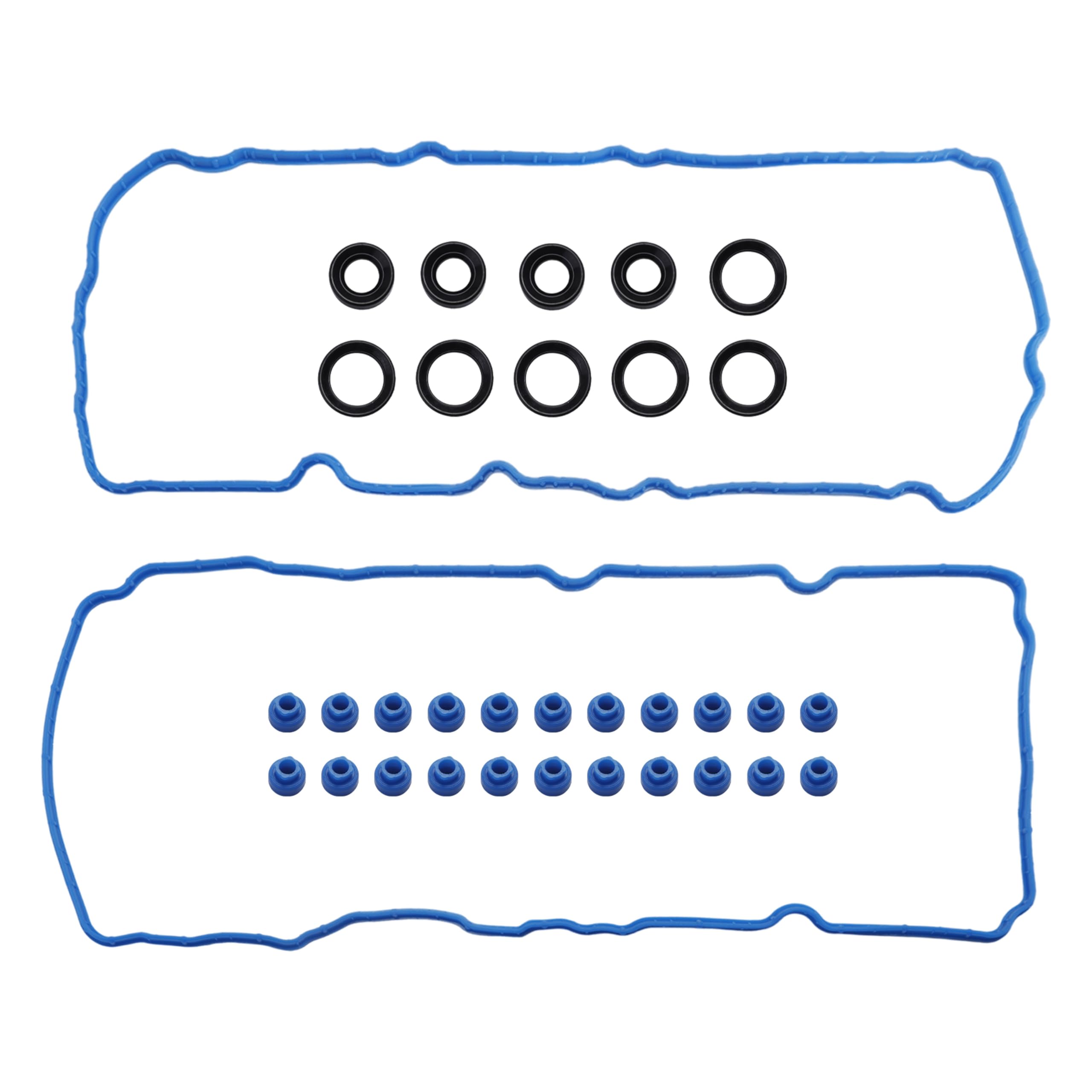 Photo 1 of VS50814R Valve Cover Gasket Set for Ford Edge/Explorer/F150/Flex/Mustang/Taurus/Transit 150 250 350, for Lincoln Continental/MKS/MKZ/MKT/MKX, for Mobility Ventures MV-1, 2011-2020, 3.5L/3.7L V6